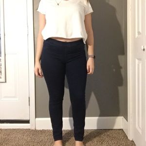 Dark blue denim skinny H&M jeggings